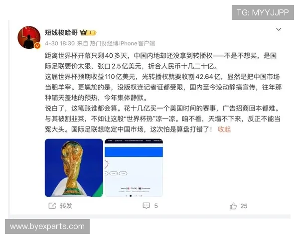 曝FIFA索价四十亿 央视仅出五点五亿
